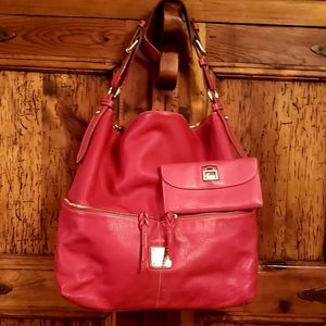Red Dooney & Bourke Dillen Hobo Bag and Wallet